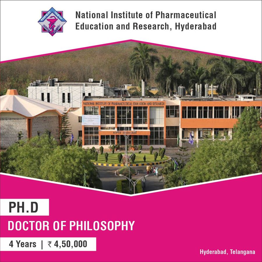Ph.D (Medicinal Chemistry) at National Institute of Pharmaceutical Education And Research, Hyderabad, Hyderabad